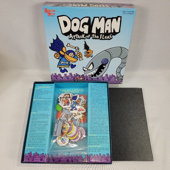 Dog Man Attack of the Fleas 2019 Game by University Games - Picture 1 of 1